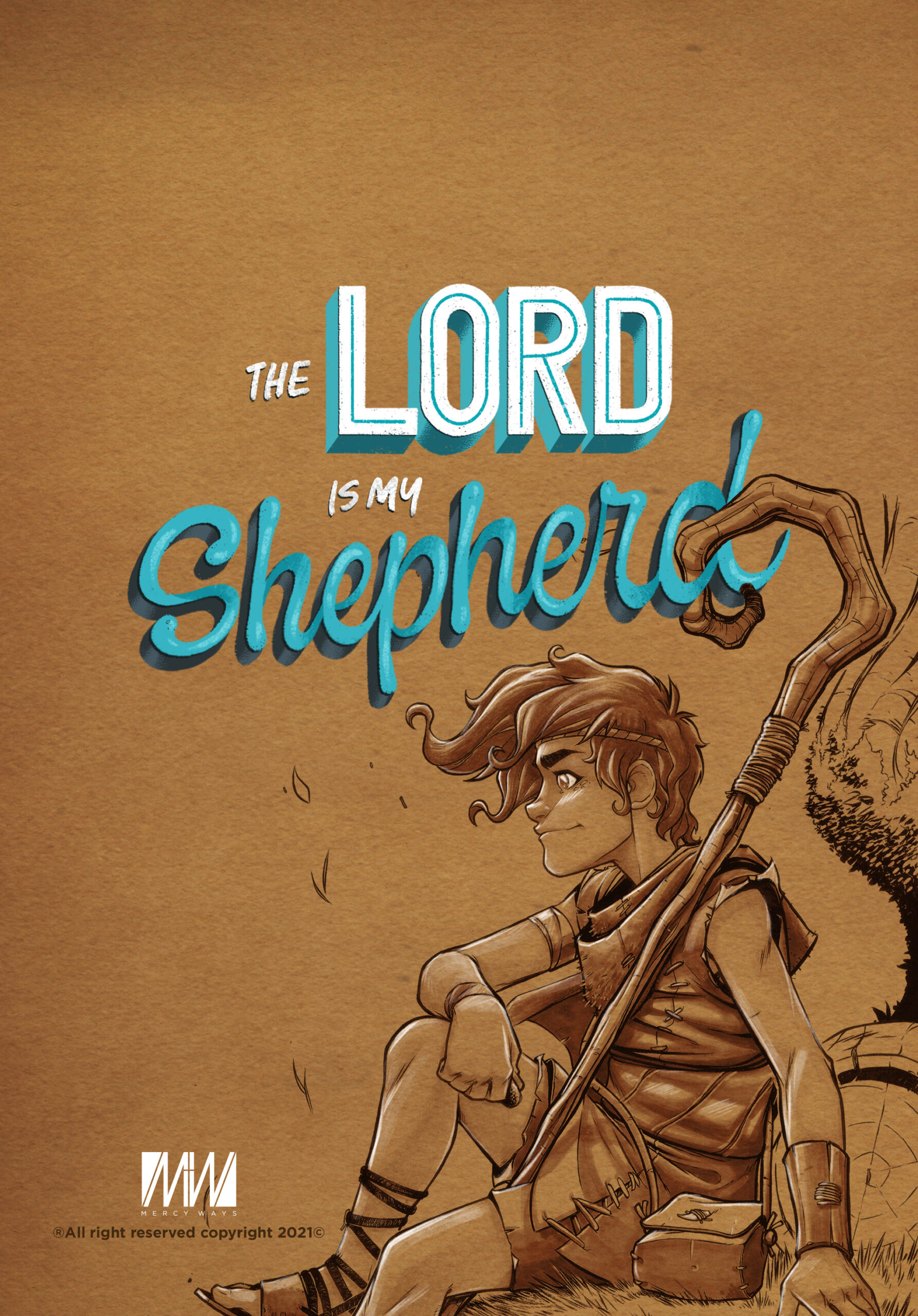 The Lord is my shepherd – Tablet Wallpaper – MercyWays Studios